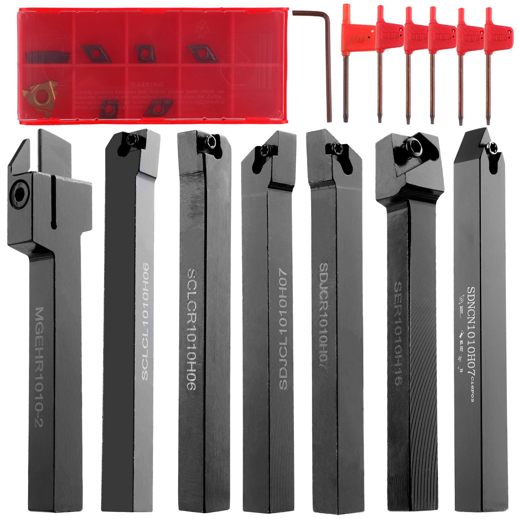 Spot Goods7Knife Set with Knife Holder10mm Knife Holder7Only MGEHR1010-2 SER1010H11+7Blade