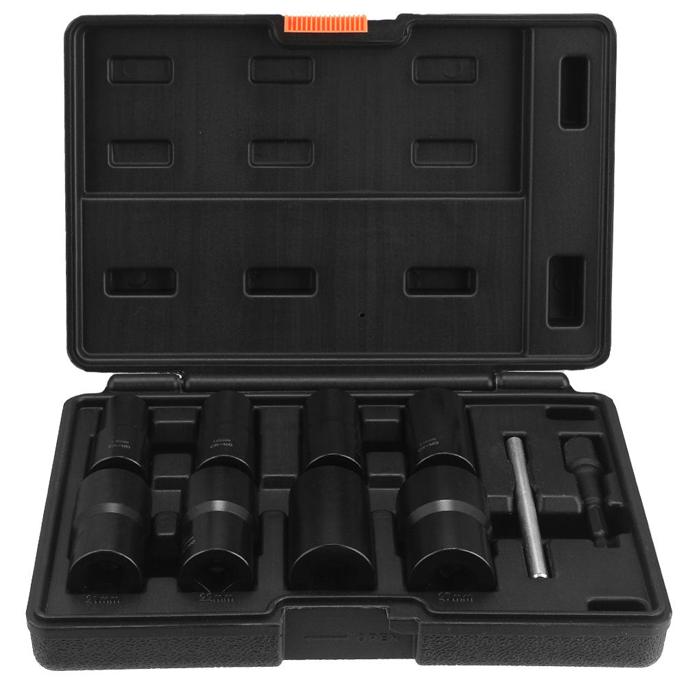 10Damaged Rusty Nut Tire Screw Extractor Removal Tool Large Extended Socket Set Anti-Thread