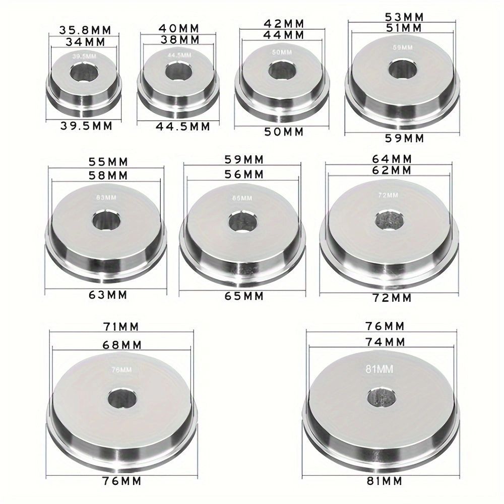 10Inclined Bearing Disassembly Tool Wheel Bearing Remover Bushing Rubber Sleeve Pressing Tool Auto Repair Auto Maintenance