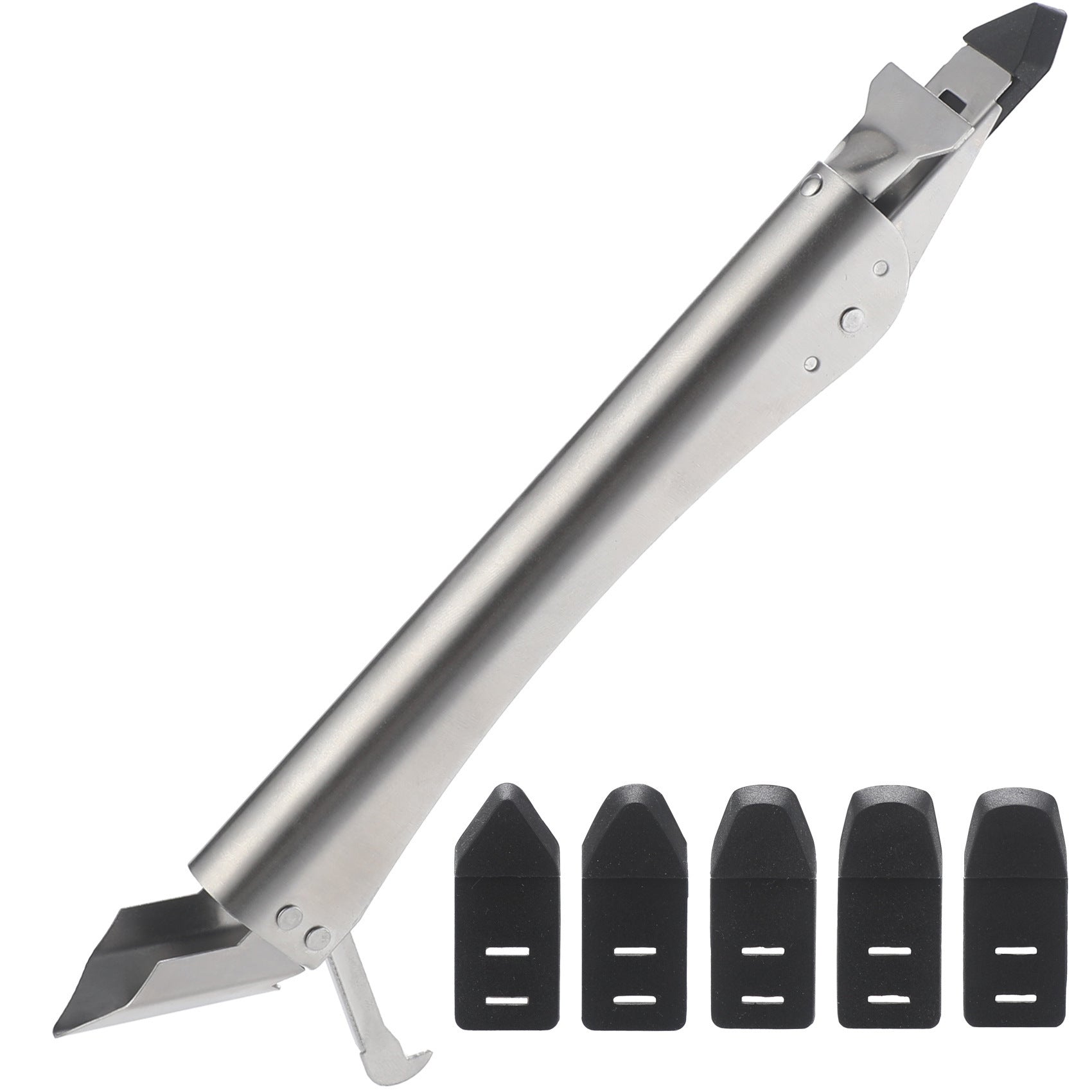 Stainless Steel Scraper Glass Glue Spatula Edge Trimming Sealant Filling Tool Multi-Functional Scraper Hook Tool