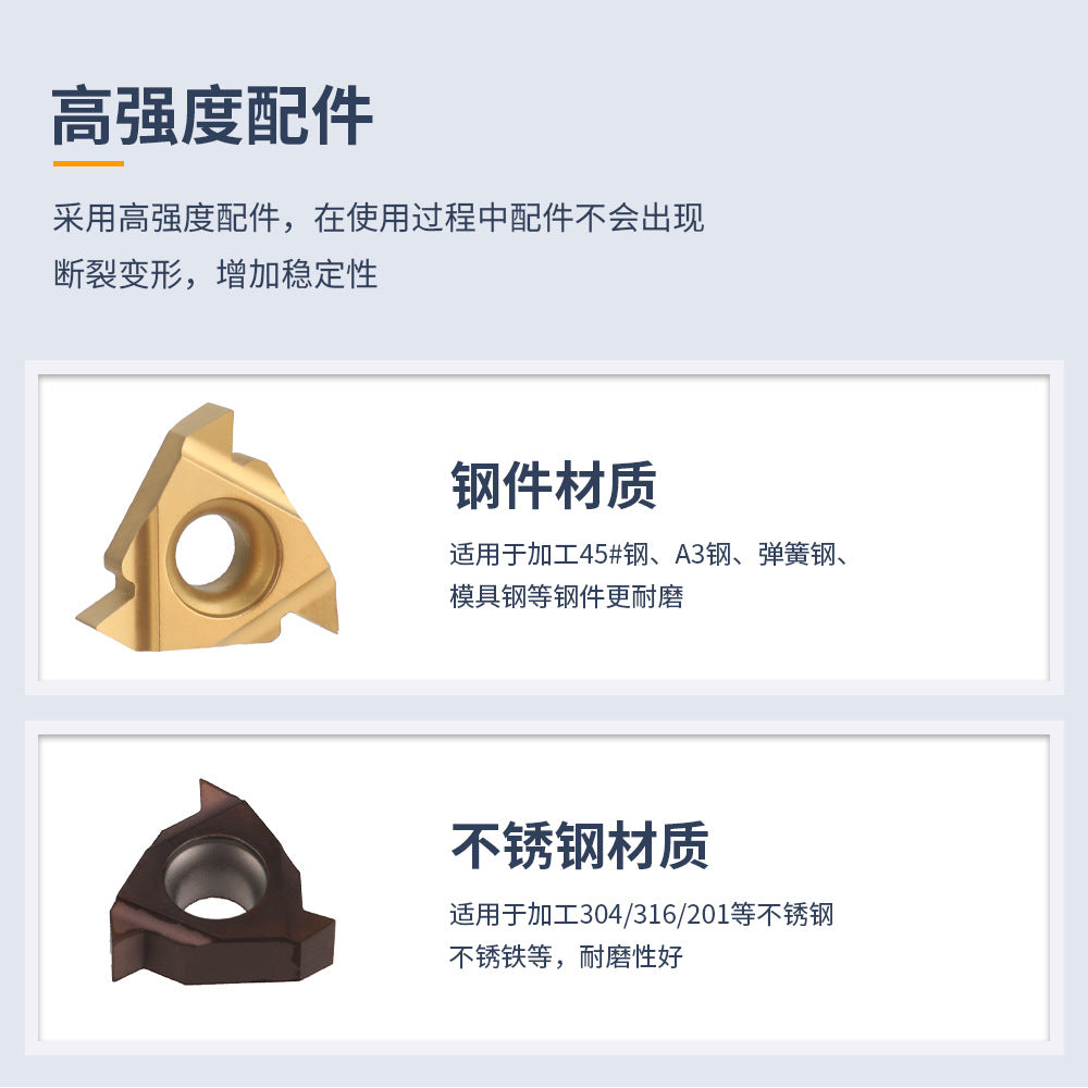 Spot Goods7Knife Set with Knife Holder10mm Knife Holder7Only MGEHR1010-2 SER1010H11+7Blade