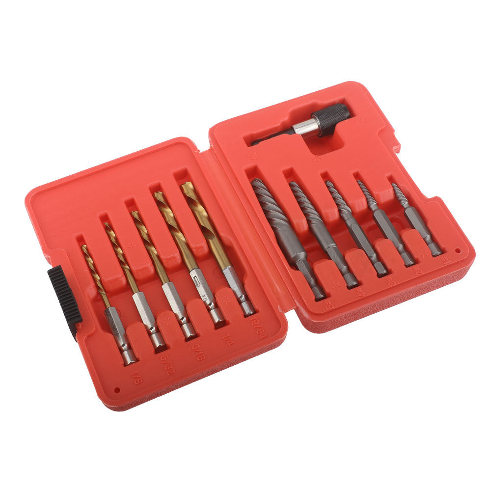In Stock High-Speed Steel Drill Bit Set11pcs Screw Extractor Set In Stock Wholesale Broken Wire Extractor