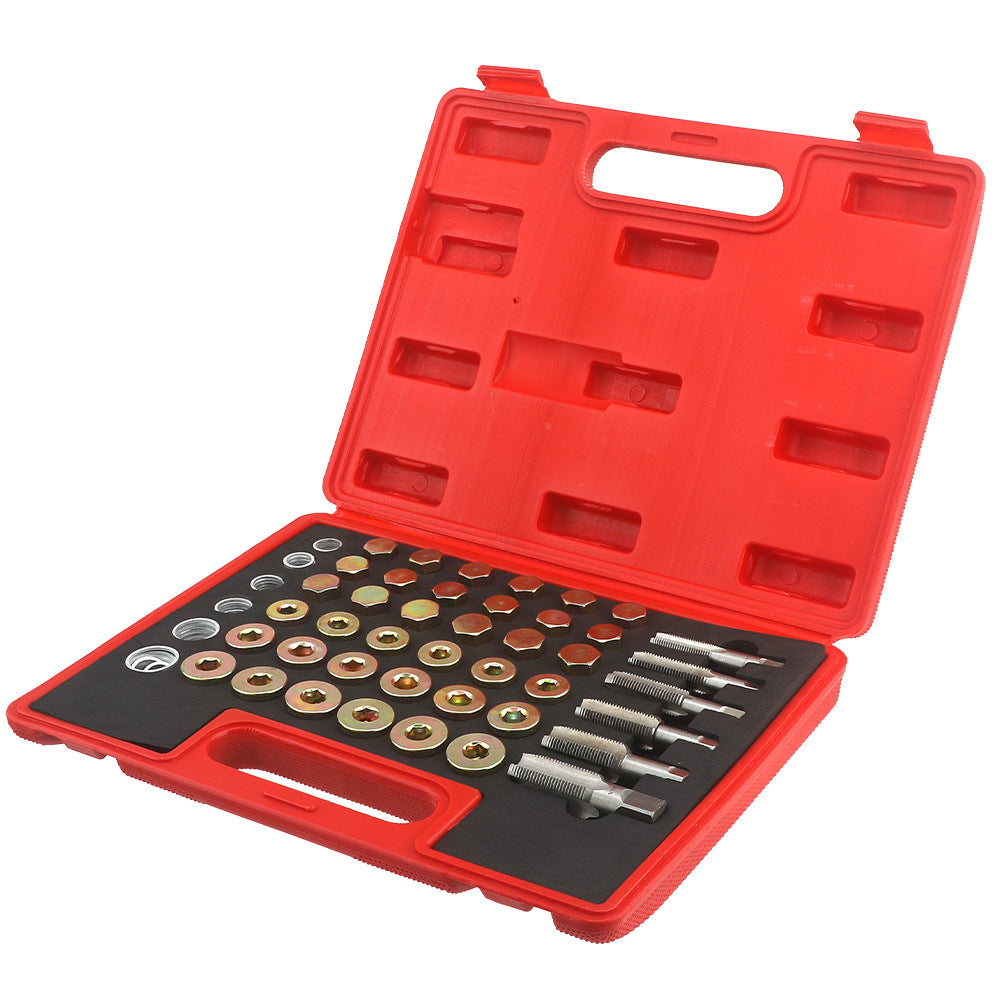 Car Oil Pan Drain Plug Thread Repair Tool Seal Anti-Slip Thread Pad Engine Oil Pan Screw