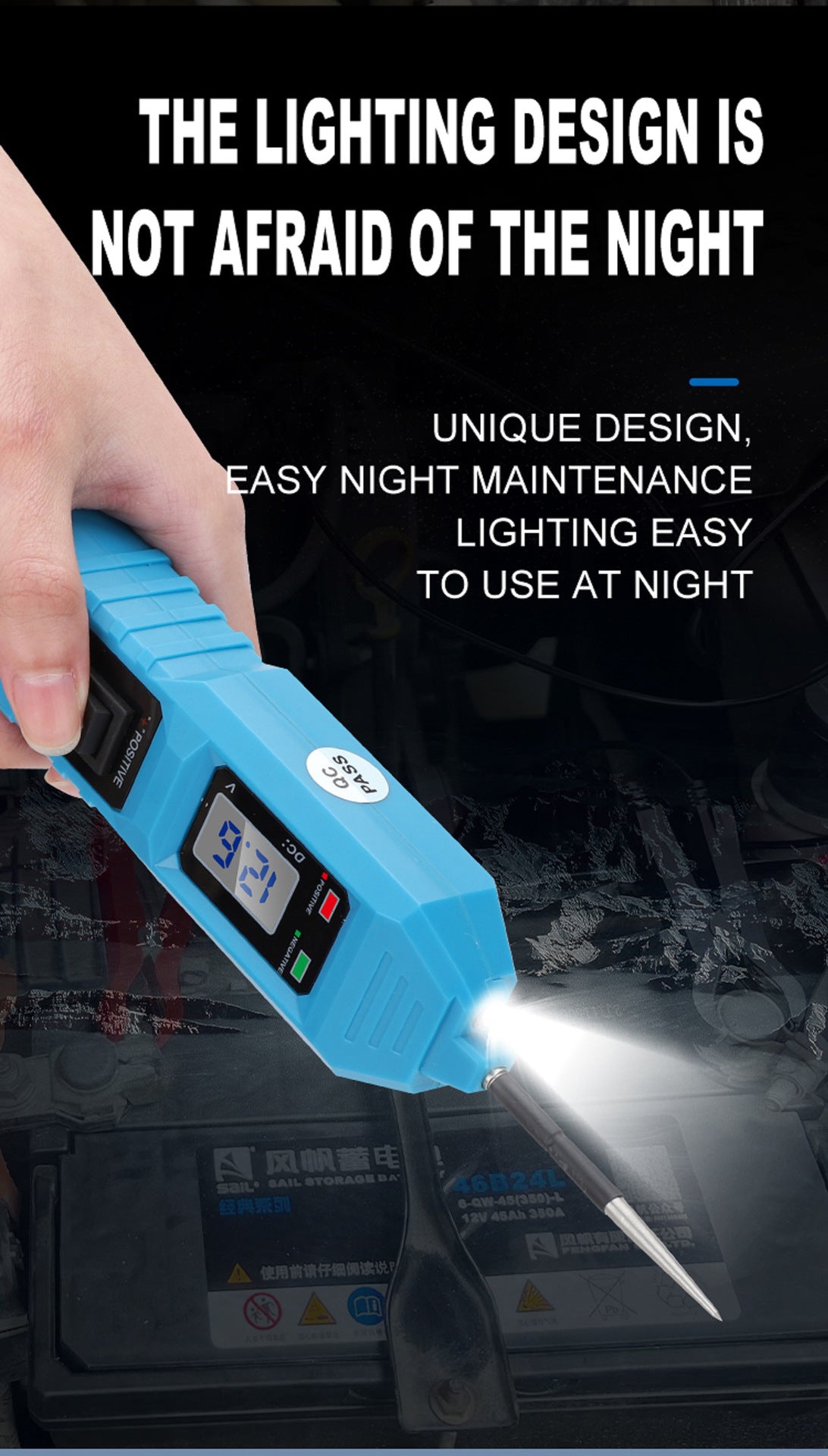 Automotive Electrical Circuit Tester Multi-Function Drive Detector Line Continuity Electrical System Diagnosis