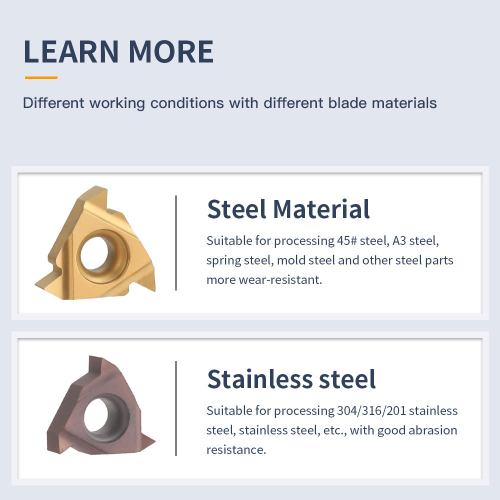 CNC Punching Machine Tool Holder Lathe10mm 9Set of Lathe Tools High Hardness Metal Milling Cutter Lathe CNC Knife Holder