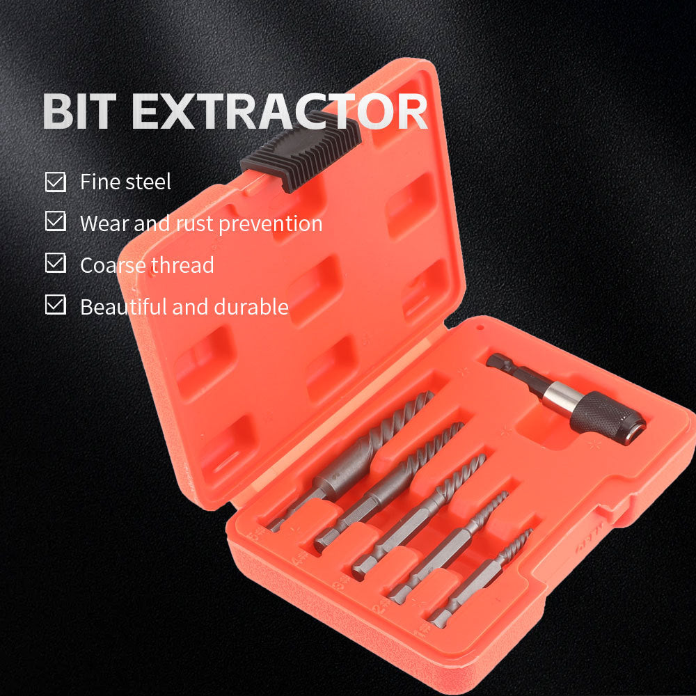 In Stock High-Speed Steel Drill Bit Set6pcs Screw Extractor Set In Stock Wholesale Broken Wire Extractor