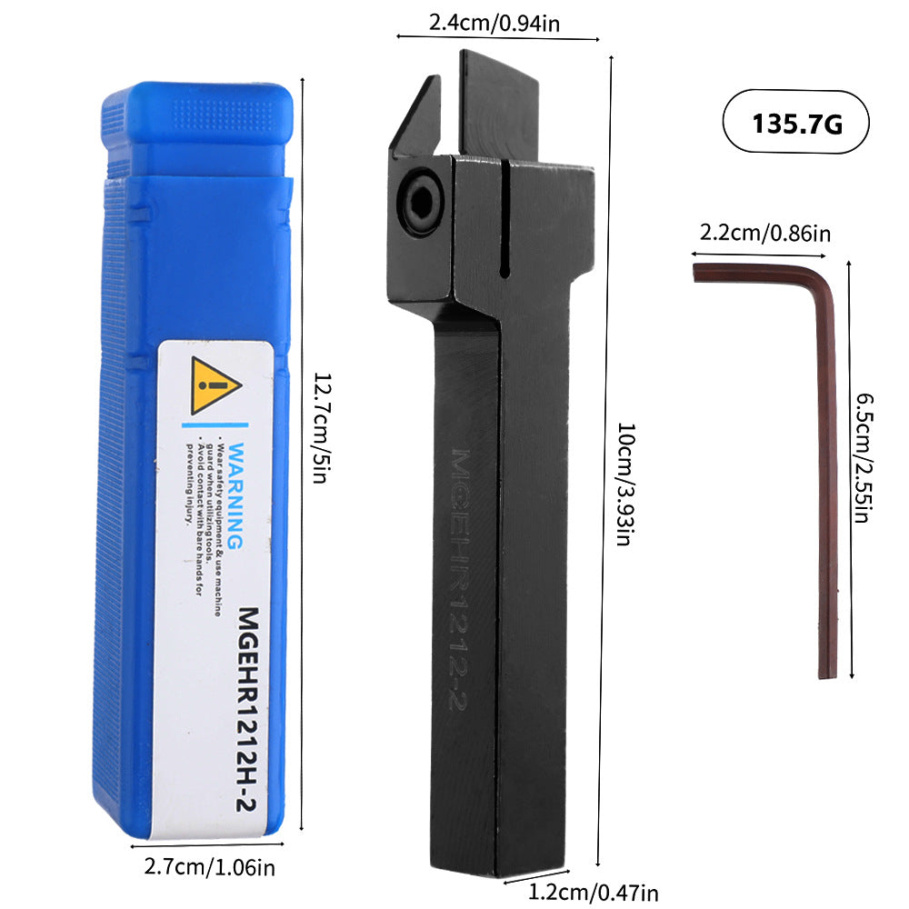 MGEHR1212-2 12x100mm CNC Tool Holder Lathe Fine Processing Tool Accessories10Piece MGMN200Blade