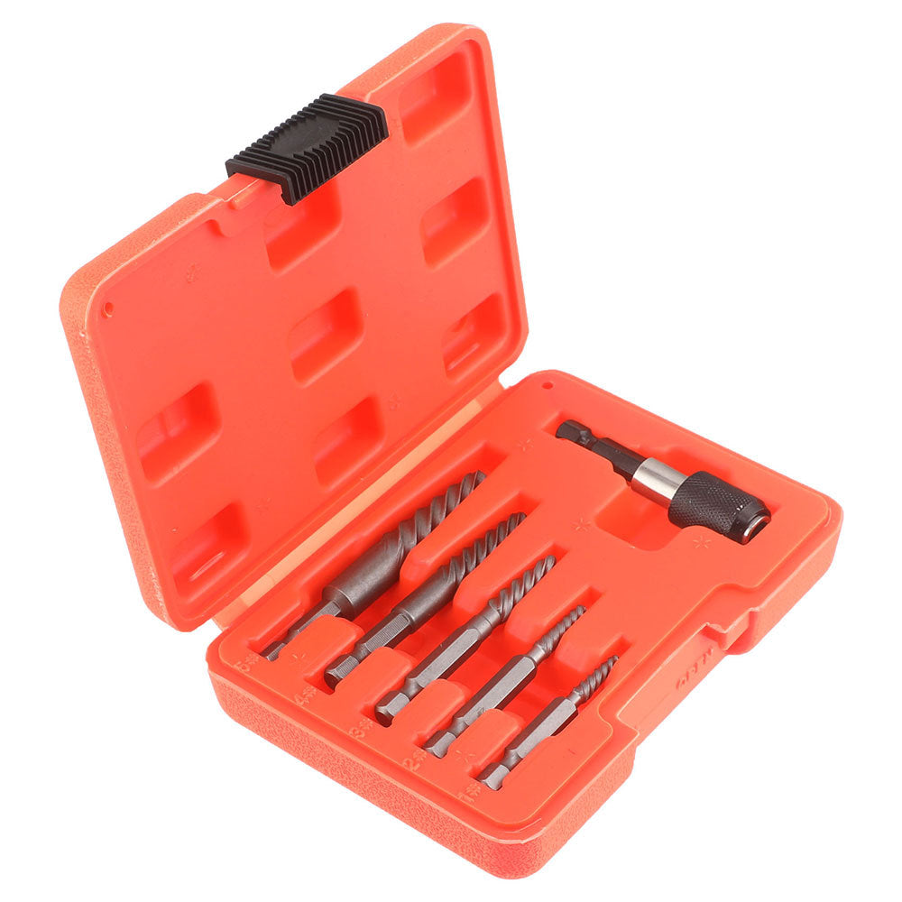 In Stock High-Speed Steel Drill Bit Set6pcs Screw Extractor Set In Stock Wholesale Broken Wire Extractor