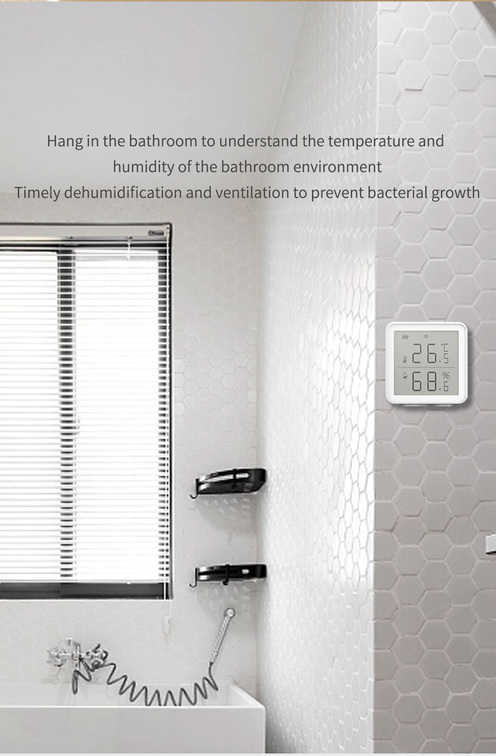 tuya Temperature and Humidity Sensor Wireless Tuya Smart Home wifi Temperature and Humidity Meter Detector