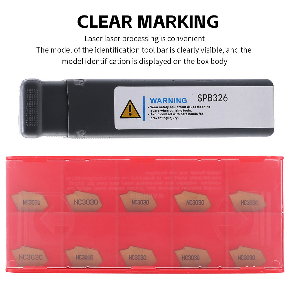 Grooving and Cutting Tool SPB326 26mm Parts Cutting Blade + 10X GTN-3 SP300Blade