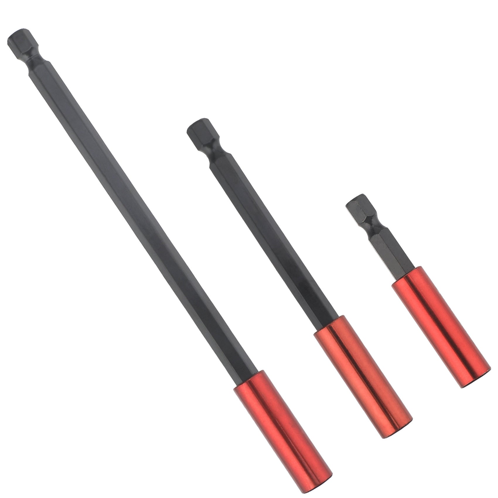 Hexagon Socket Bit Extension Rod Extended Bit Socket 1/4Magnetic Wind Drill Bit Extension Rod3Set
