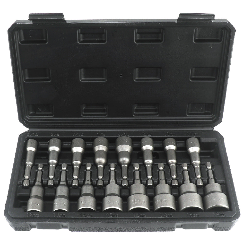 Strong Magnetic Socket Head Set Wind Batch Socket Head with Strong Magnetic Hex Socket Head Boxed Durable65mm