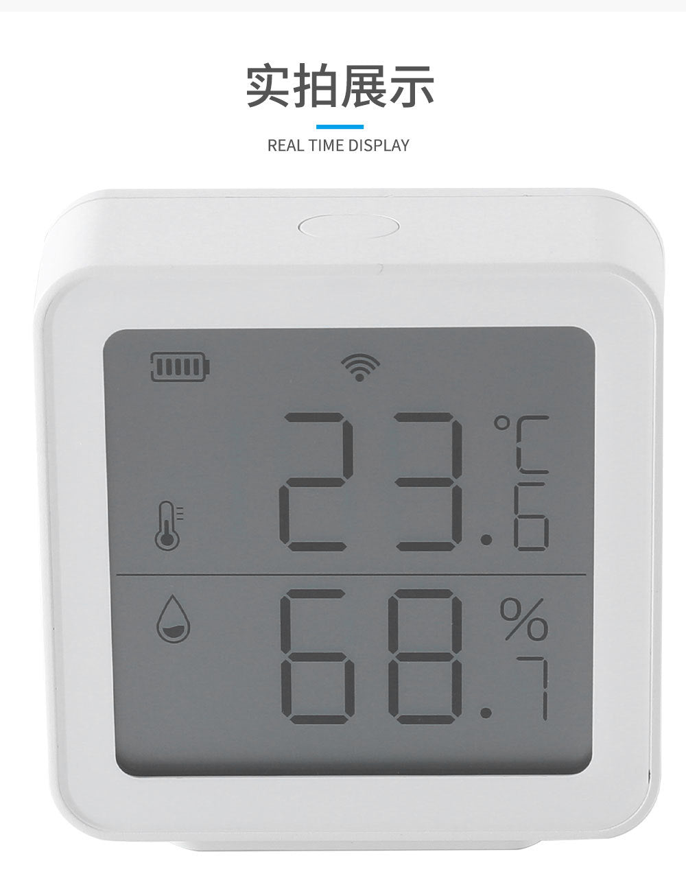 tuya Temperature and Humidity Sensor Wireless Tuya Smart Home wifi Temperature and Humidity Meter Detector