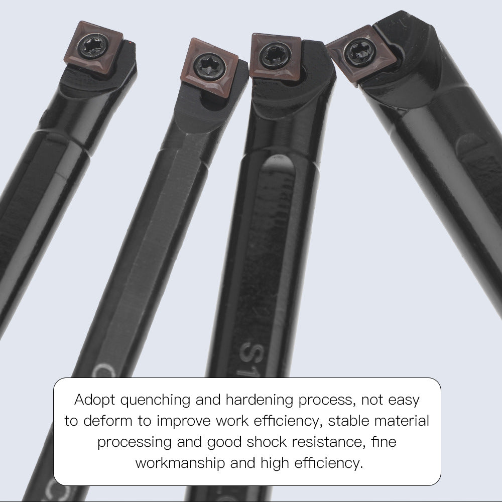 4Pieces S07K/S08K/S10K/S12M-SCLCR06Turning Tool Holder10Pieces CCMT06020 Blade