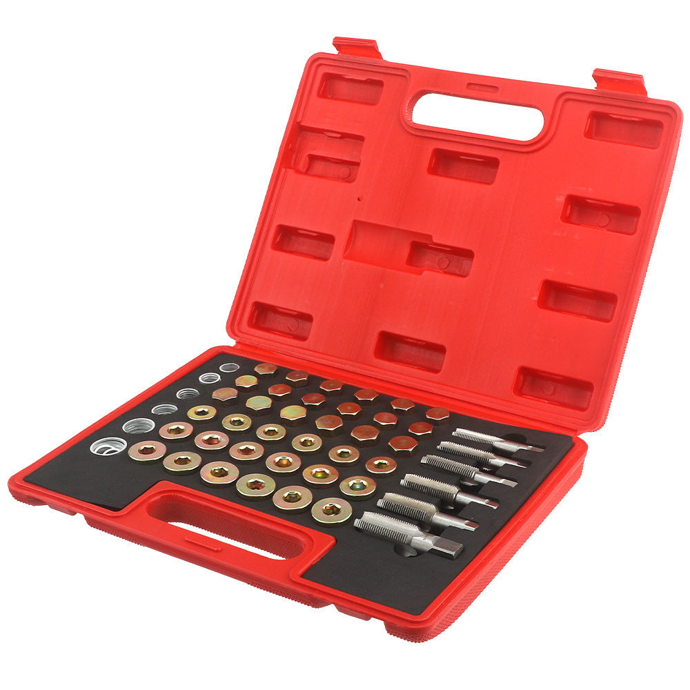 Car Oil Pan Drain Plug Thread Repair Tool Seal Anti-Slip Thread Pad Engine Oil Pan Screw