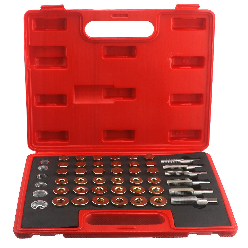 Car Oil Pan Drain Plug Thread Repair Tool Seal Anti-Slip Thread Pad Engine Oil Pan Screw