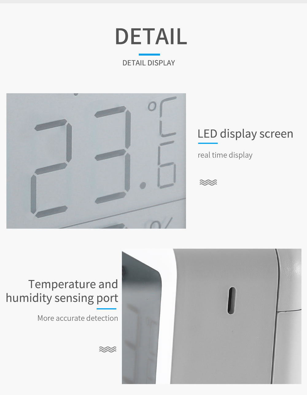 tuya Temperature and Humidity Sensor Wireless Tuya Smart Home wifi Temperature and Humidity Meter Detector