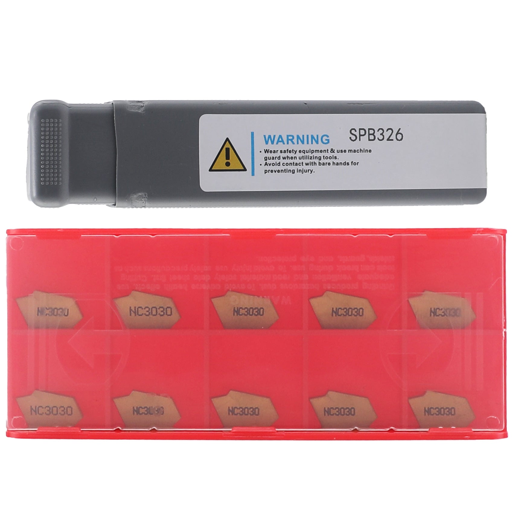 Grooving and Cutting Tool SPB326 26mm Parts Cutting Blade + 10X GTN-3 SP300Blade