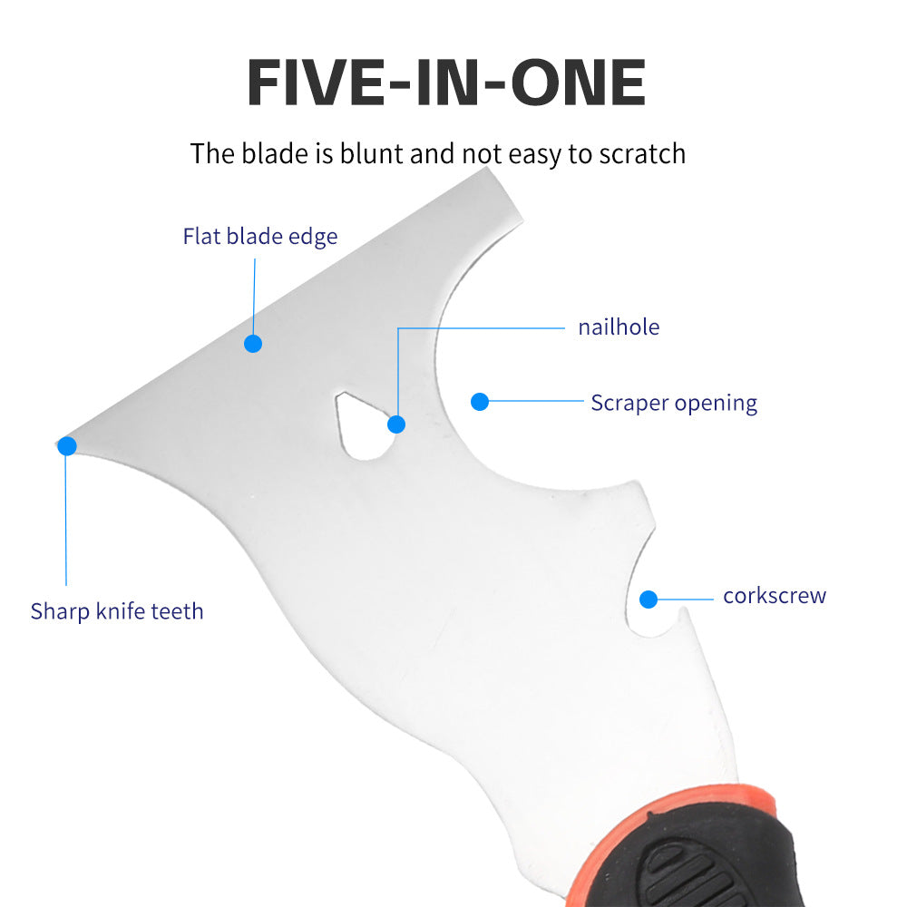 Stainless Steel Putty Knife Two-Tone Handle Spatula Wood Handle Putty Knife Mirror Spatula Plastic Handle Putty Knife Sand Table Set