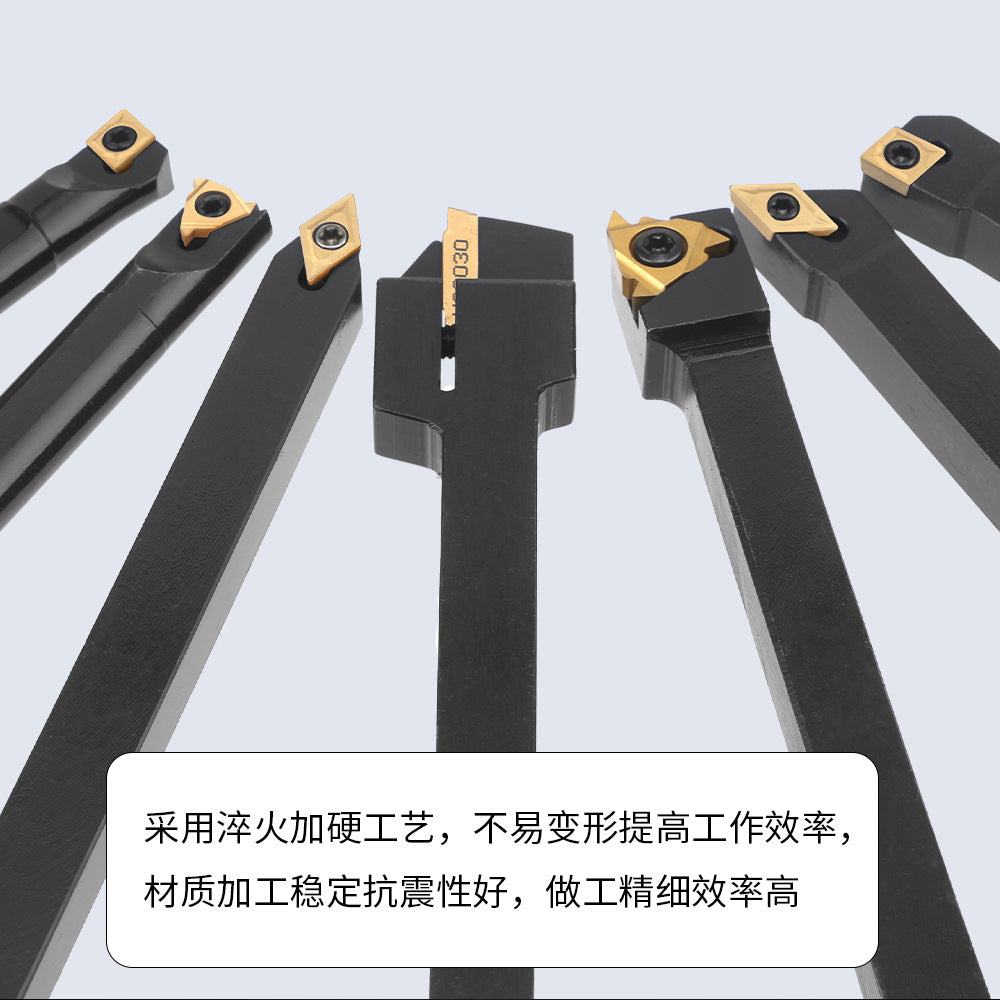 Popular7Set10mm Turning Tool Set 7Knife Handle+7Multi-functional Carbide Blades
