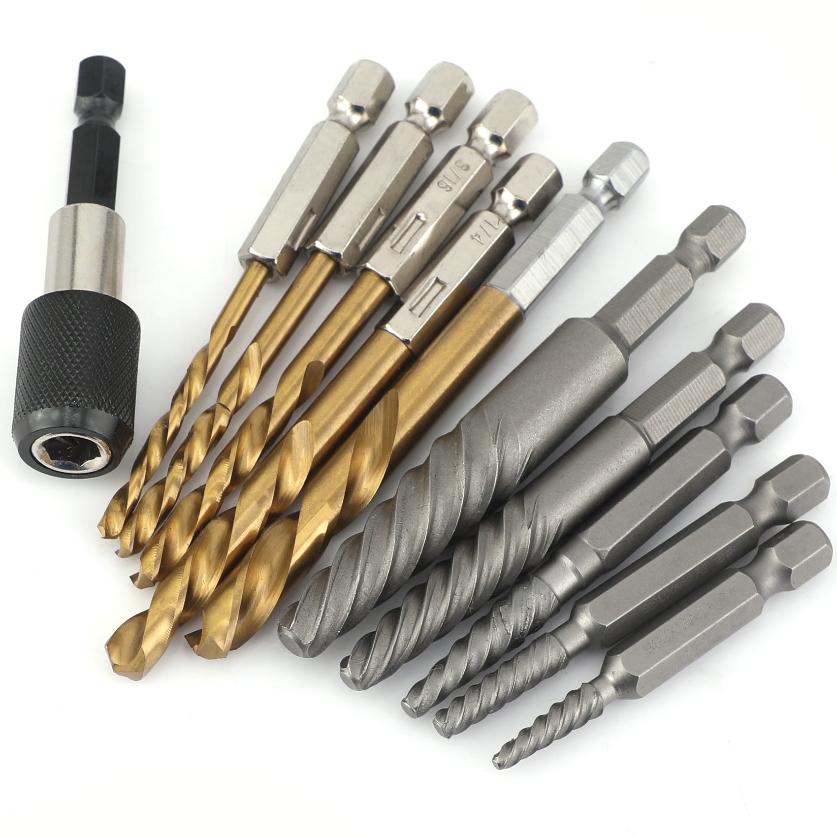 In Stock High-Speed Steel Drill Bit Set11pcs Screw Extractor Set In Stock Wholesale Broken Wire Extractor