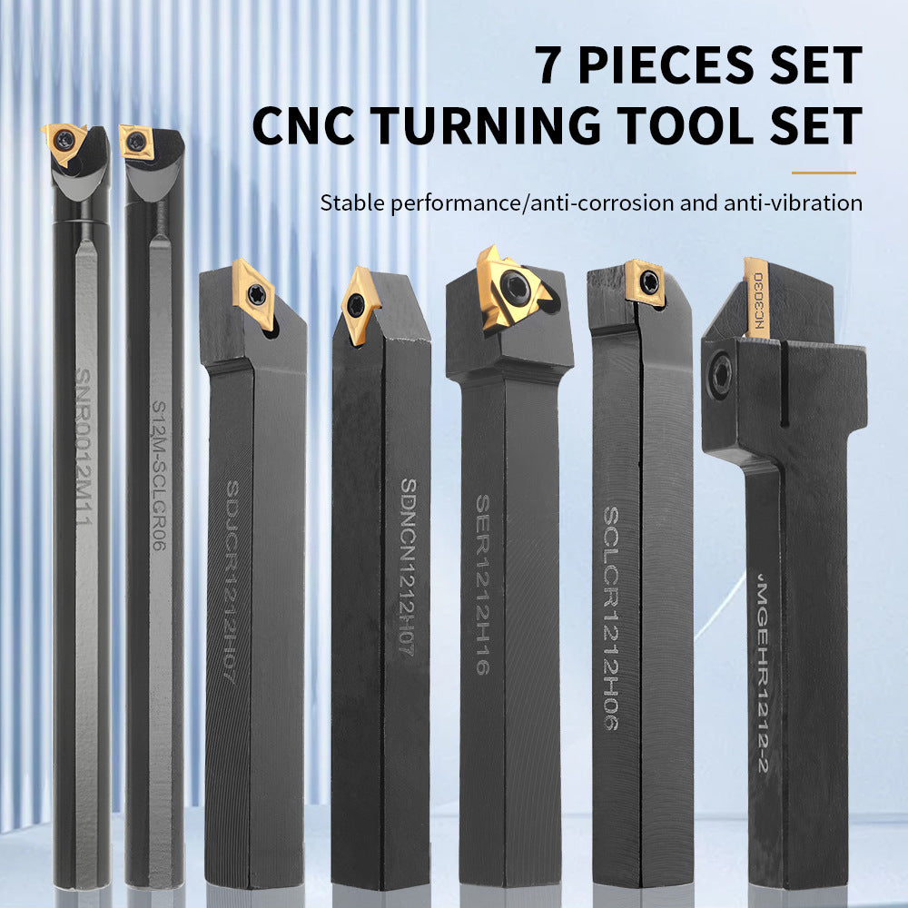 12mm Drill Handle Boring Tool Rod with Wrench Multifunctional Carbide Inserts Lathe Tool