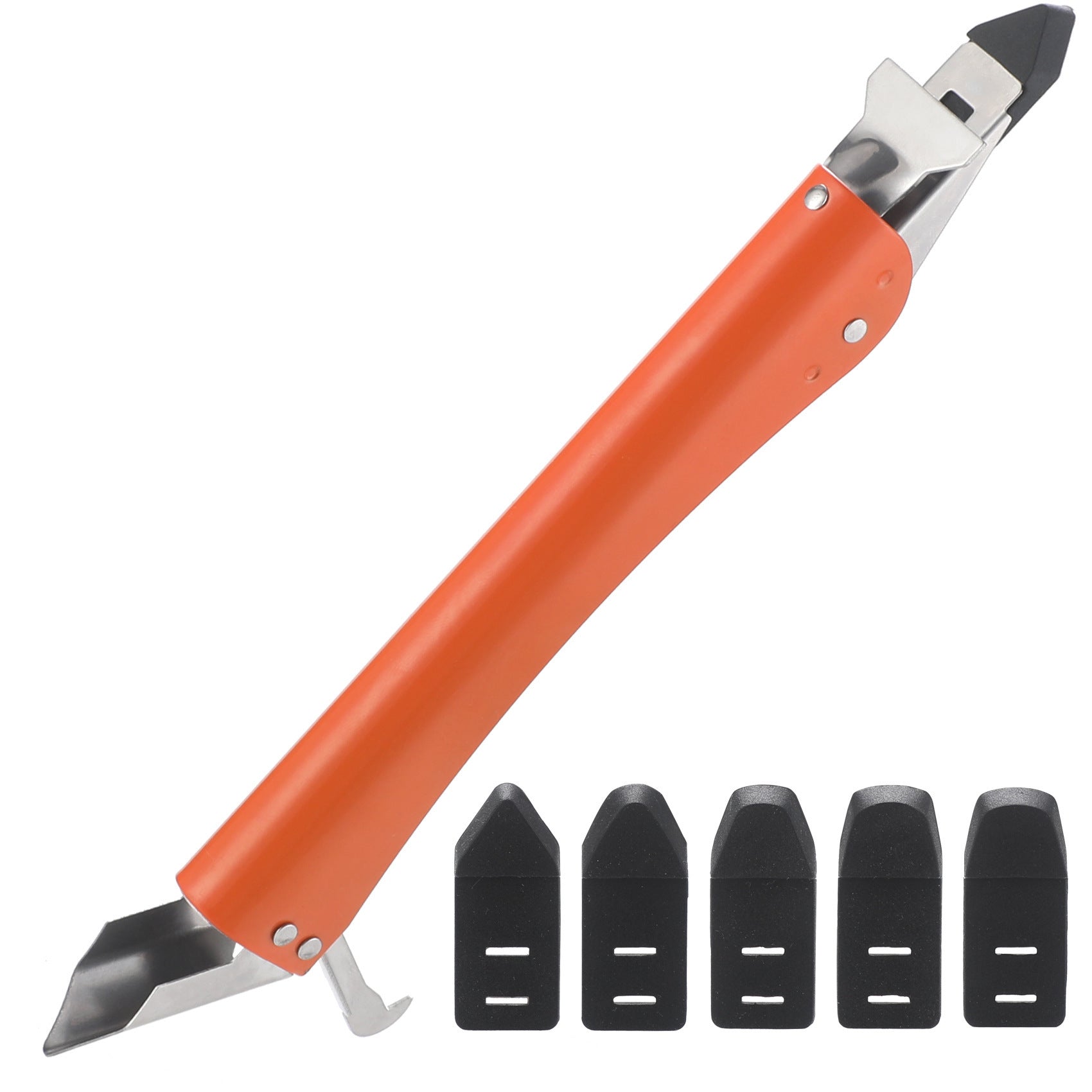 Stainless Steel Scraper Glass Glue Spatula Edge Trimming Sealant Filling Tool Multi-Functional Scraper Hook Tool