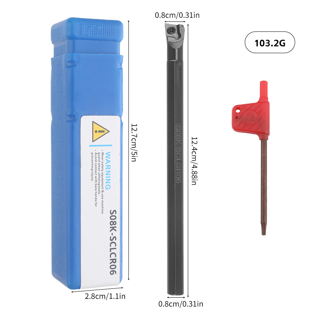 Hot Sale7Set Tungsten Steel Blade +8MM Hard Alloy Steel Shank Diameter CNC Tool Holder Wrench