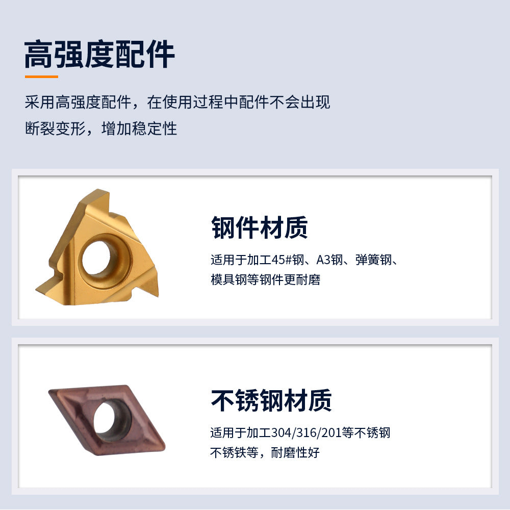 Spot Goods7Knife Set with Knife Holder10mm Knife Holder7Only MGEHR1010-2 SER1010H11+7Blade