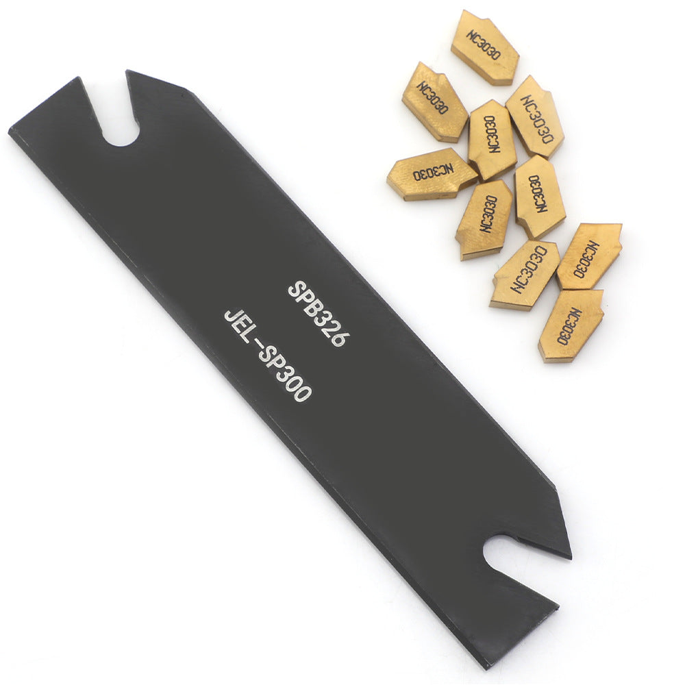 Grooving and Cutting Tool SPB326 26mm Parts Cutting Blade + 10X GTN-3 SP300Blade