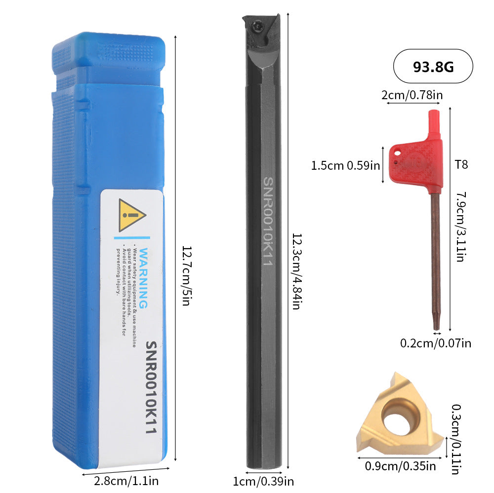 Popular7Set10mm Turning Tool Set 7Knife Handle+7Multi-functional Carbide Blades