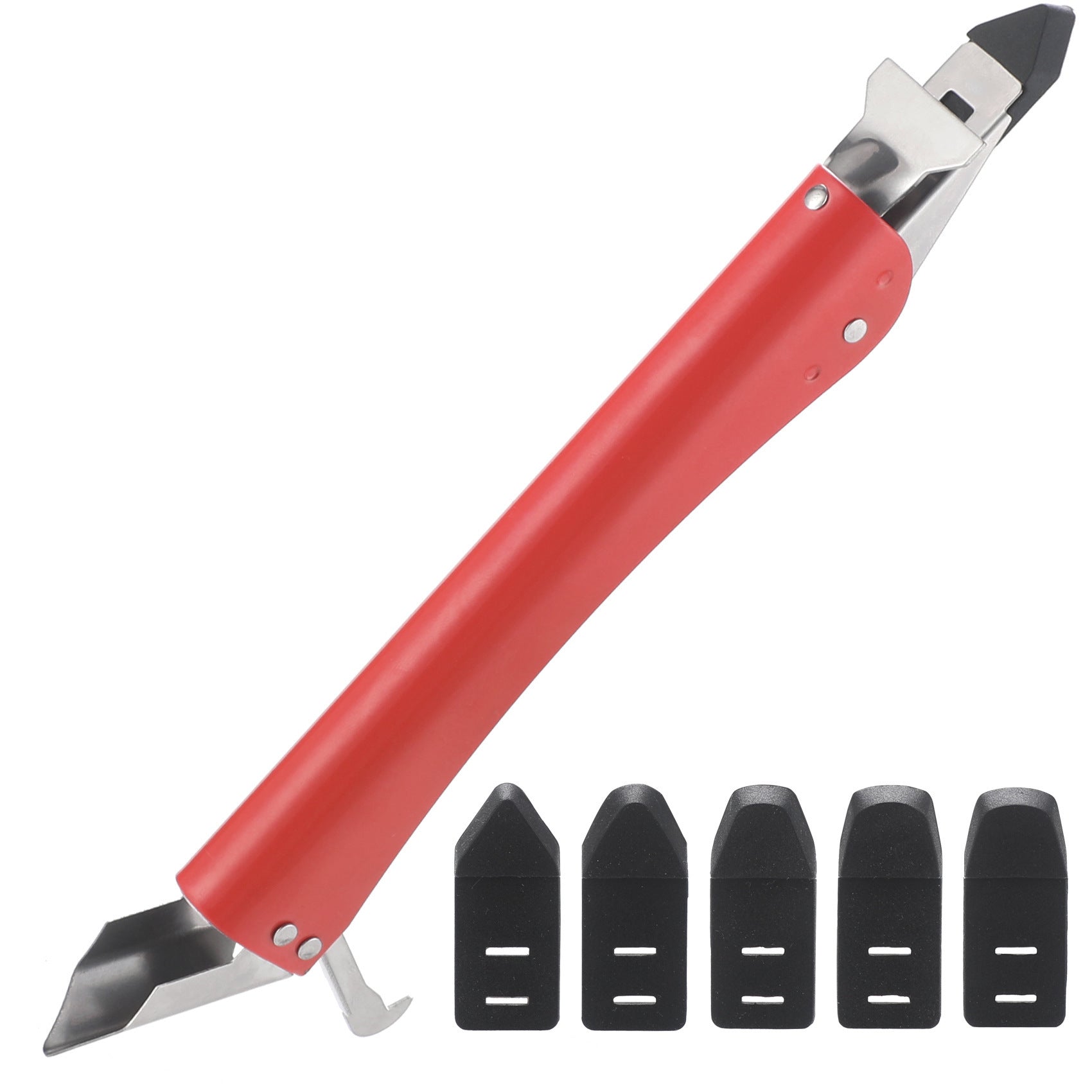 Stainless Steel Scraper Glass Glue Spatula Edge Trimming Sealant Filling Tool Multi-Functional Scraper Hook Tool