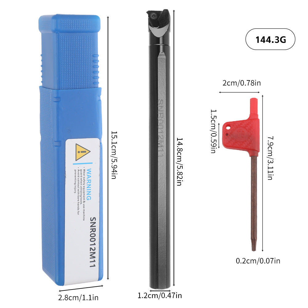 12mm Drill Handle Boring Tool Rod with Wrench Multifunctional Carbide Inserts Lathe Tool