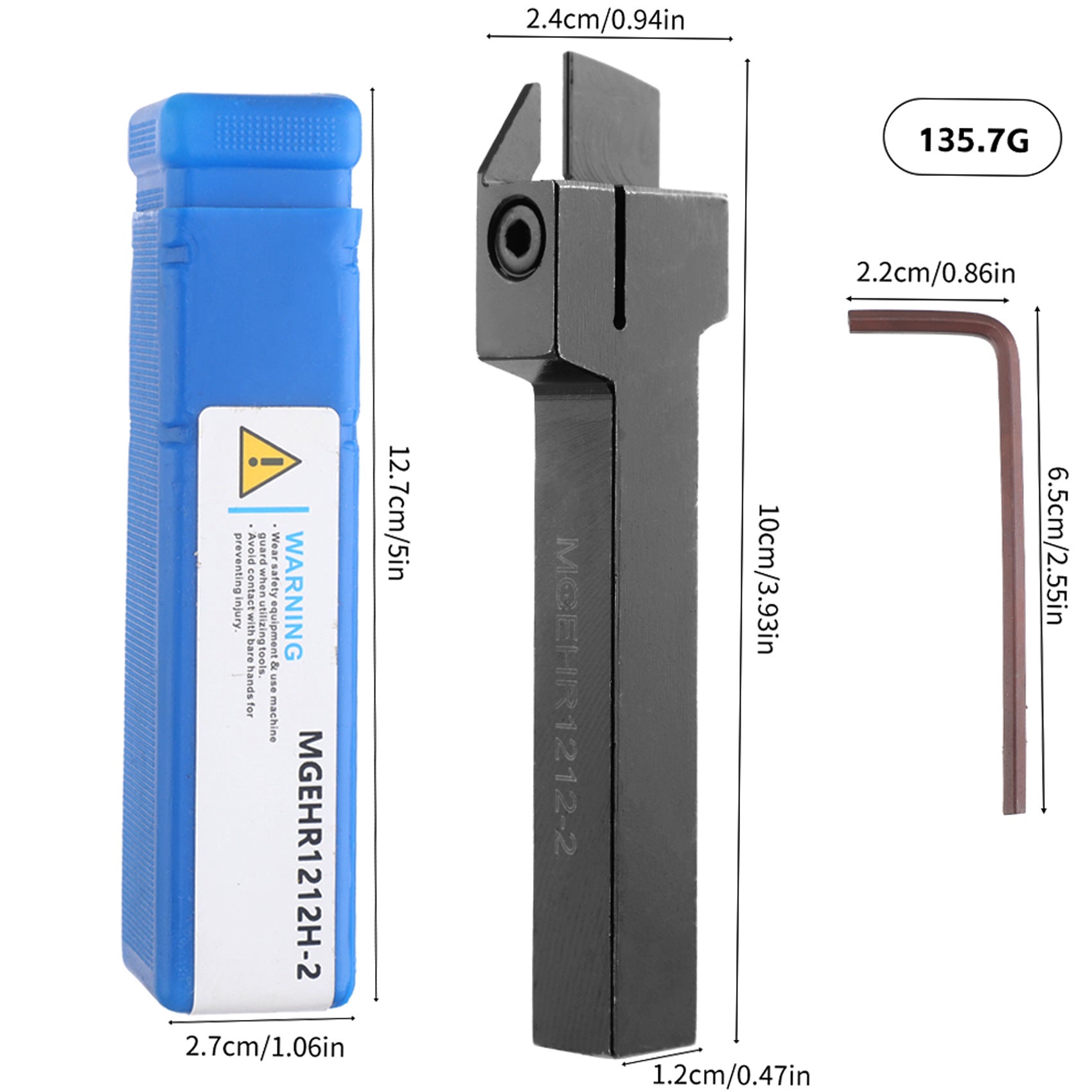 MGEHR1212-2 12x100mm CNC Tool Holder Lathe Fine Processing Tool Accessories10Piece MGMN200Blade