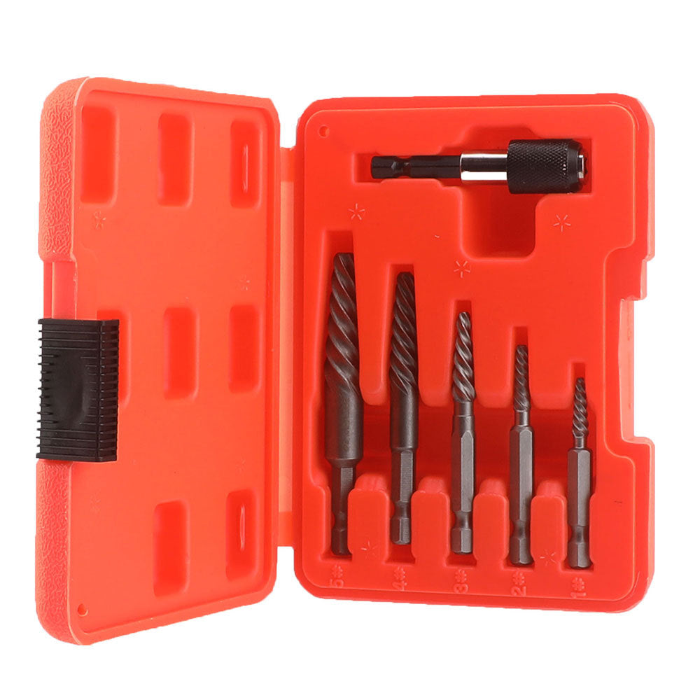In Stock High-Speed Steel Drill Bit Set6pcs Screw Extractor Set In Stock Wholesale Broken Wire Extractor