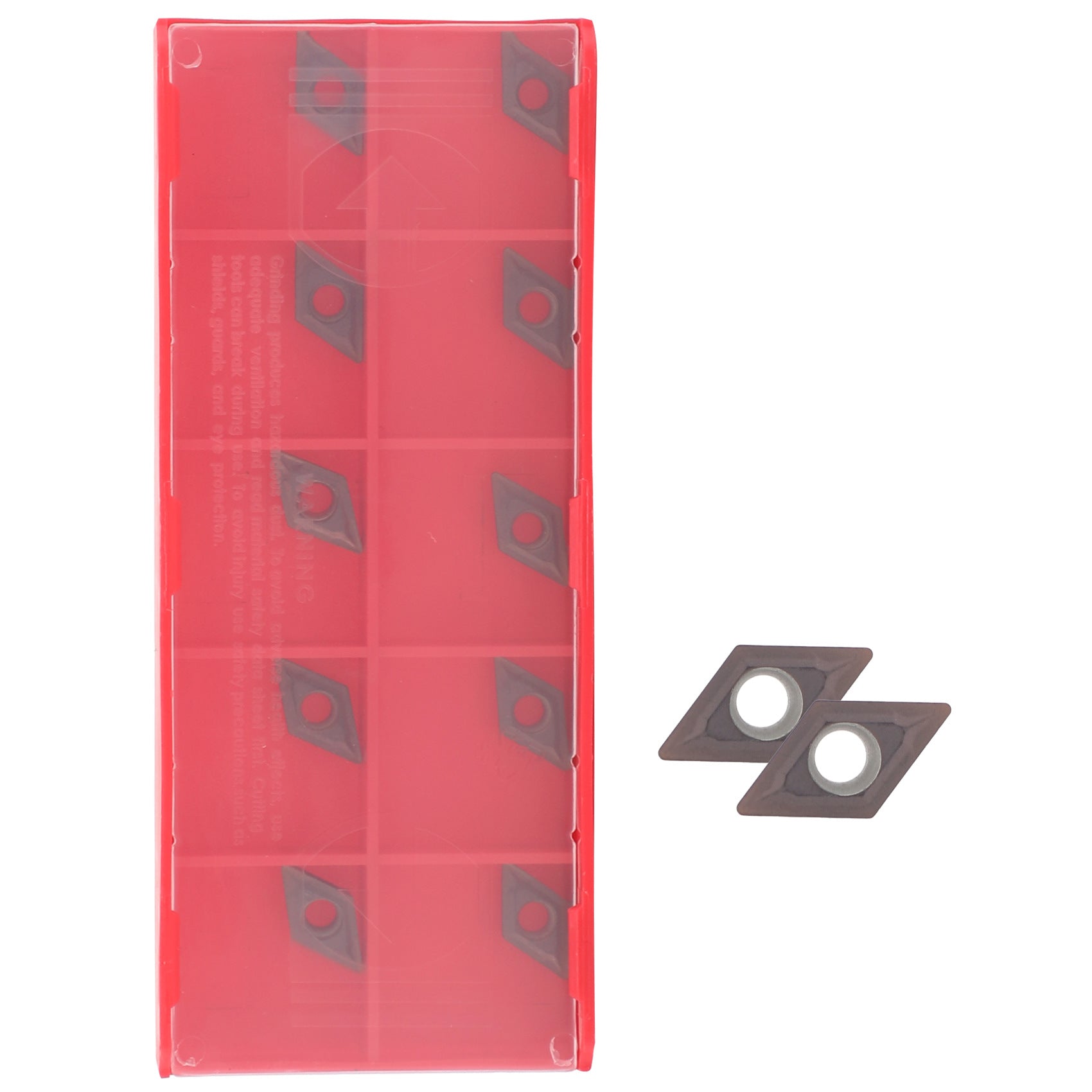 10Piece DCMT0702 EM YBC205 CNC Inserts Purple coating + Matching Wrench