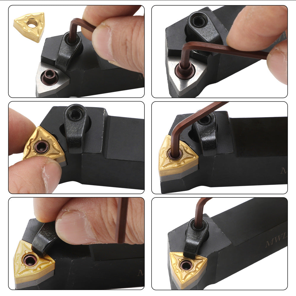 In-stock Clamp Drill Rod1个MWLNR2020K08+10Piece WNMG080404CNC Tool