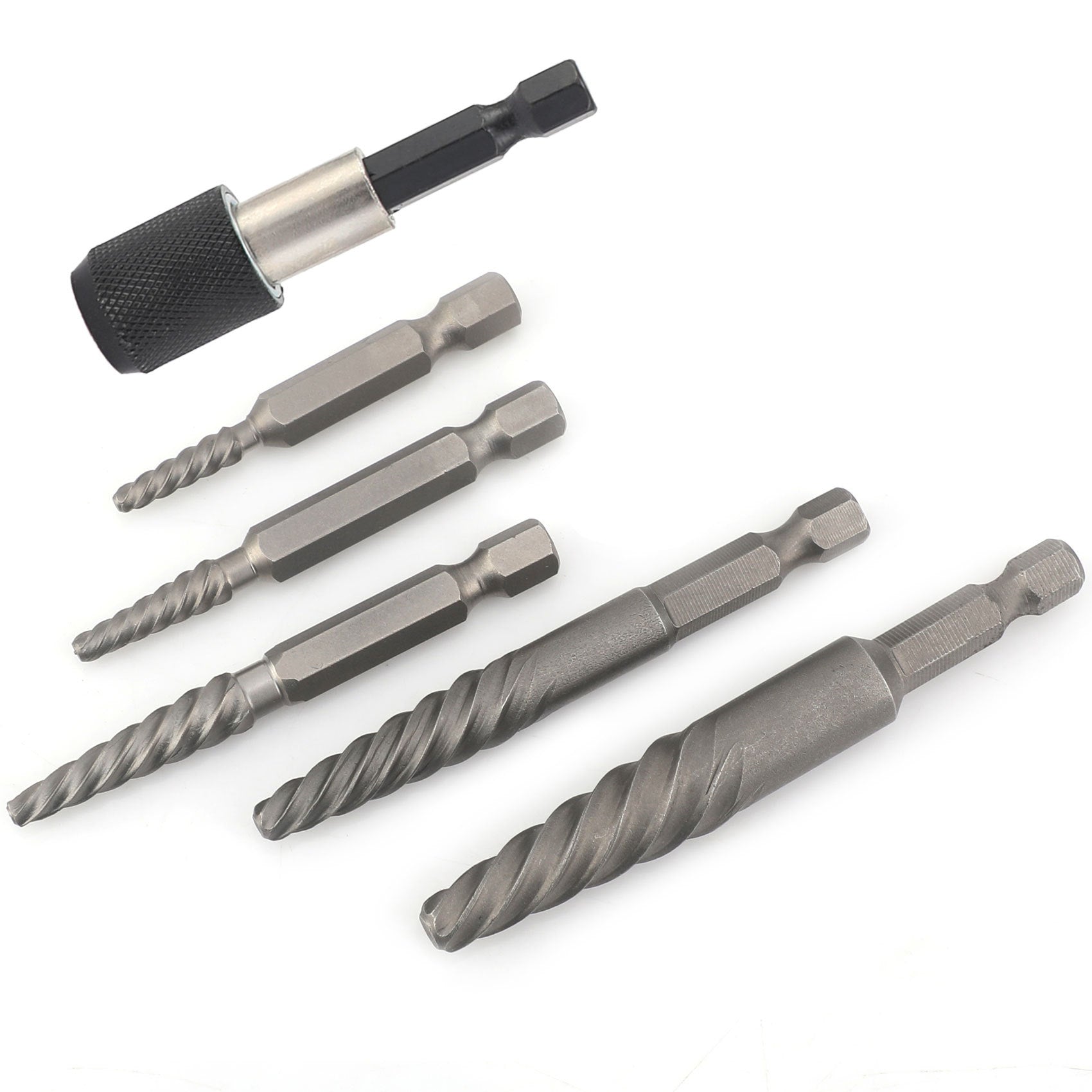 In Stock High-Speed Steel Drill Bit Set6pcs Screw Extractor Set In Stock Wholesale Broken Wire Extractor