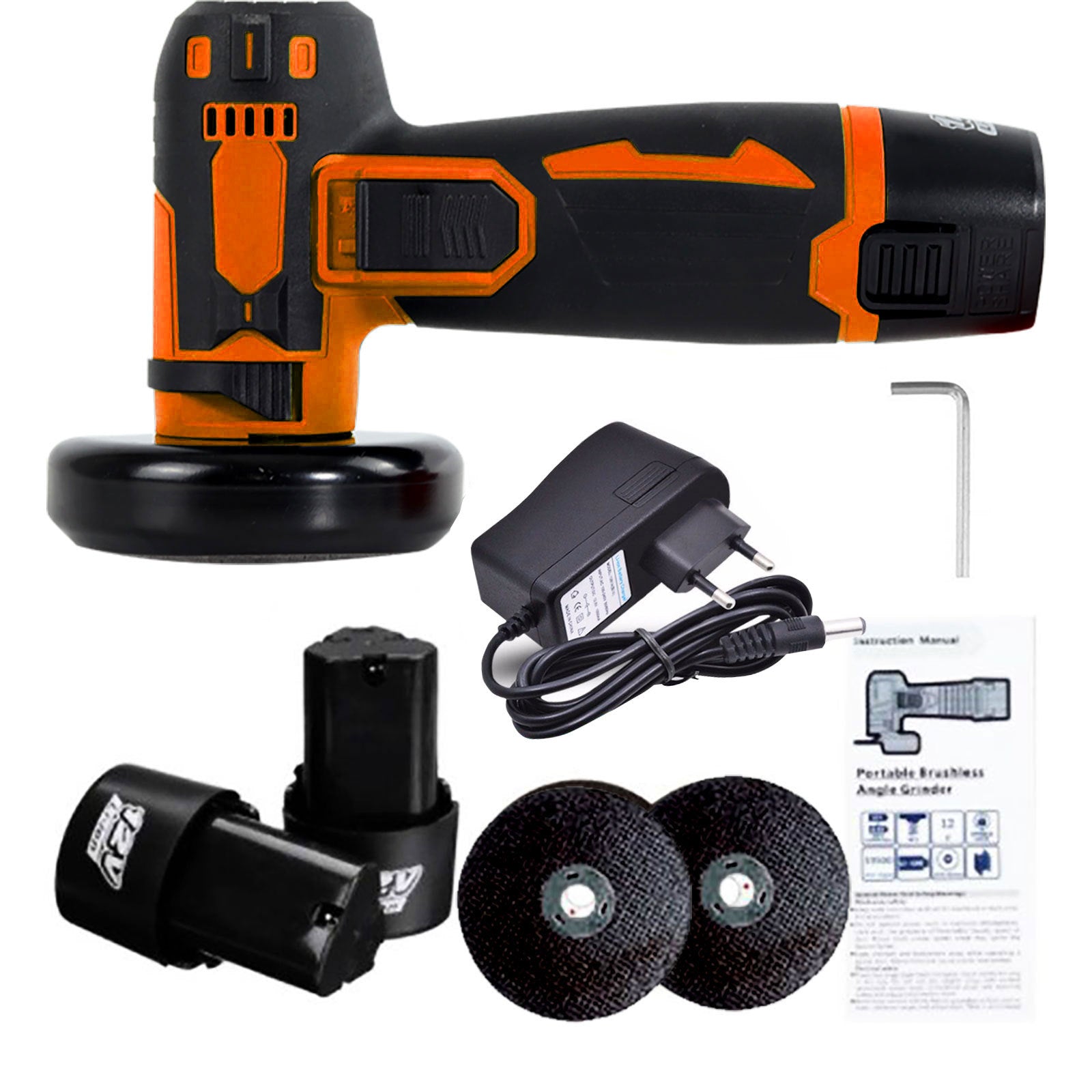 New Private Model Lithium Battery12V Mini Angle Grinder Wholesale Grinding Machine Cutting Machine with Brushed Power Battery Model