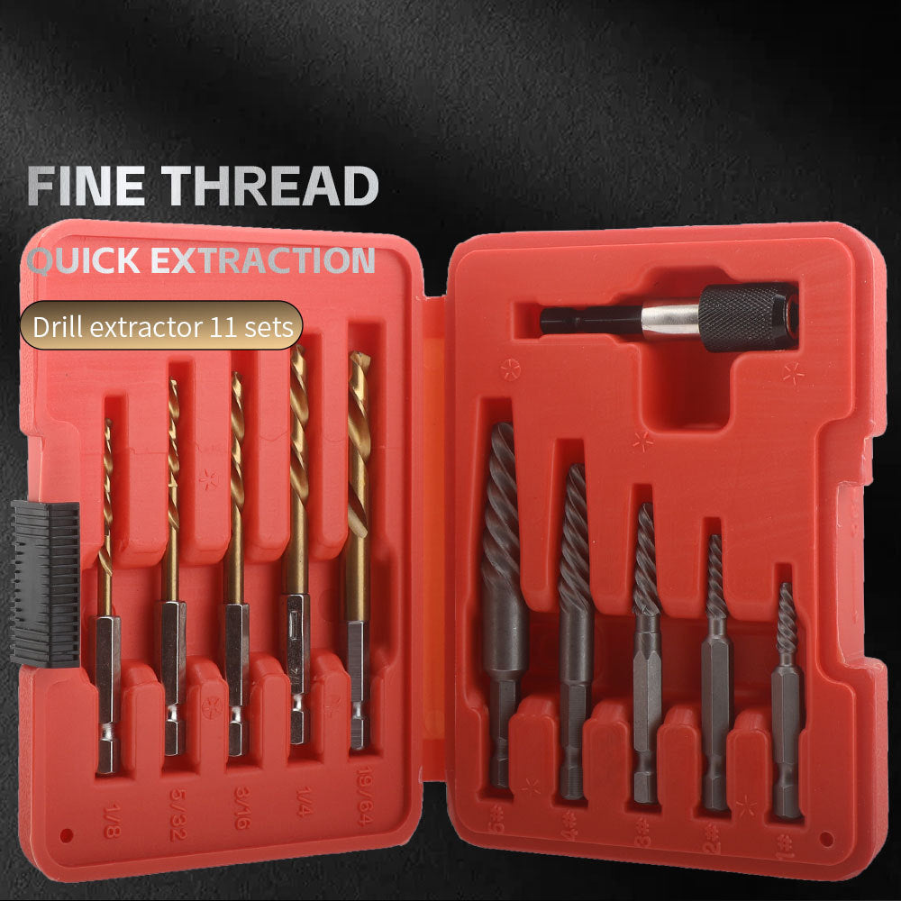 In Stock High-Speed Steel Drill Bit Set11pcs Screw Extractor Set In Stock Wholesale Broken Wire Extractor