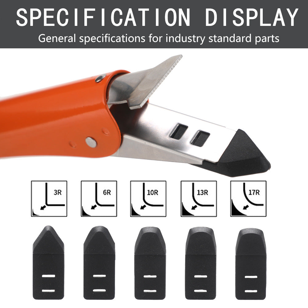 Stainless Steel Scraper Glass Glue Spatula Edge Trimming Sealant Filling Tool Multi-Functional Scraper Hook Tool