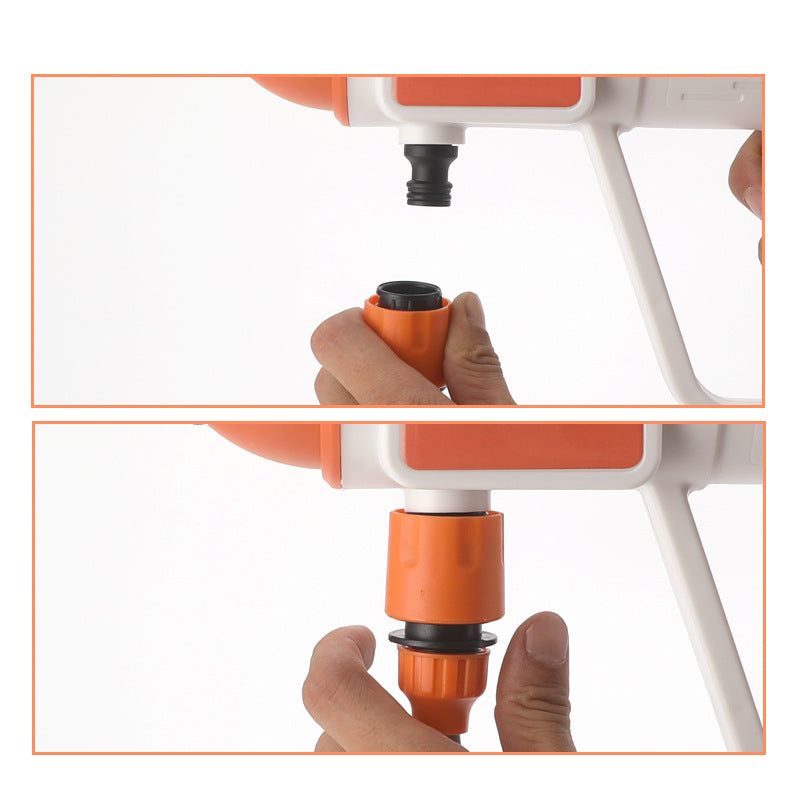 High Pressure Car Wash Water Gun Rechargeable Portable Lithium Battery Water Gun High Power Electric Display Water Gun Cleaning Machine for Watering Flowers and Vegetables