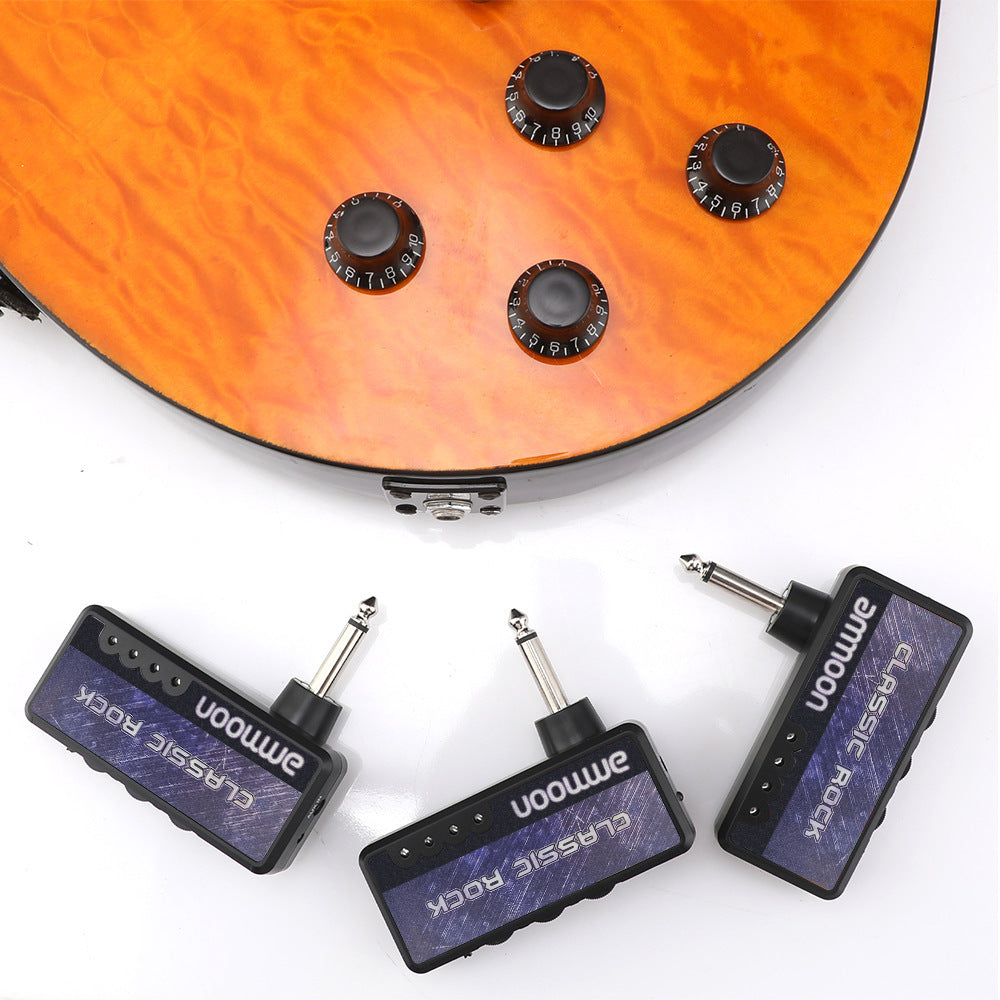 Electric Guitar Receiver Mini Headphones Heavy Metal Bass Headphone Amplifier USB Audio Cables and Adapters