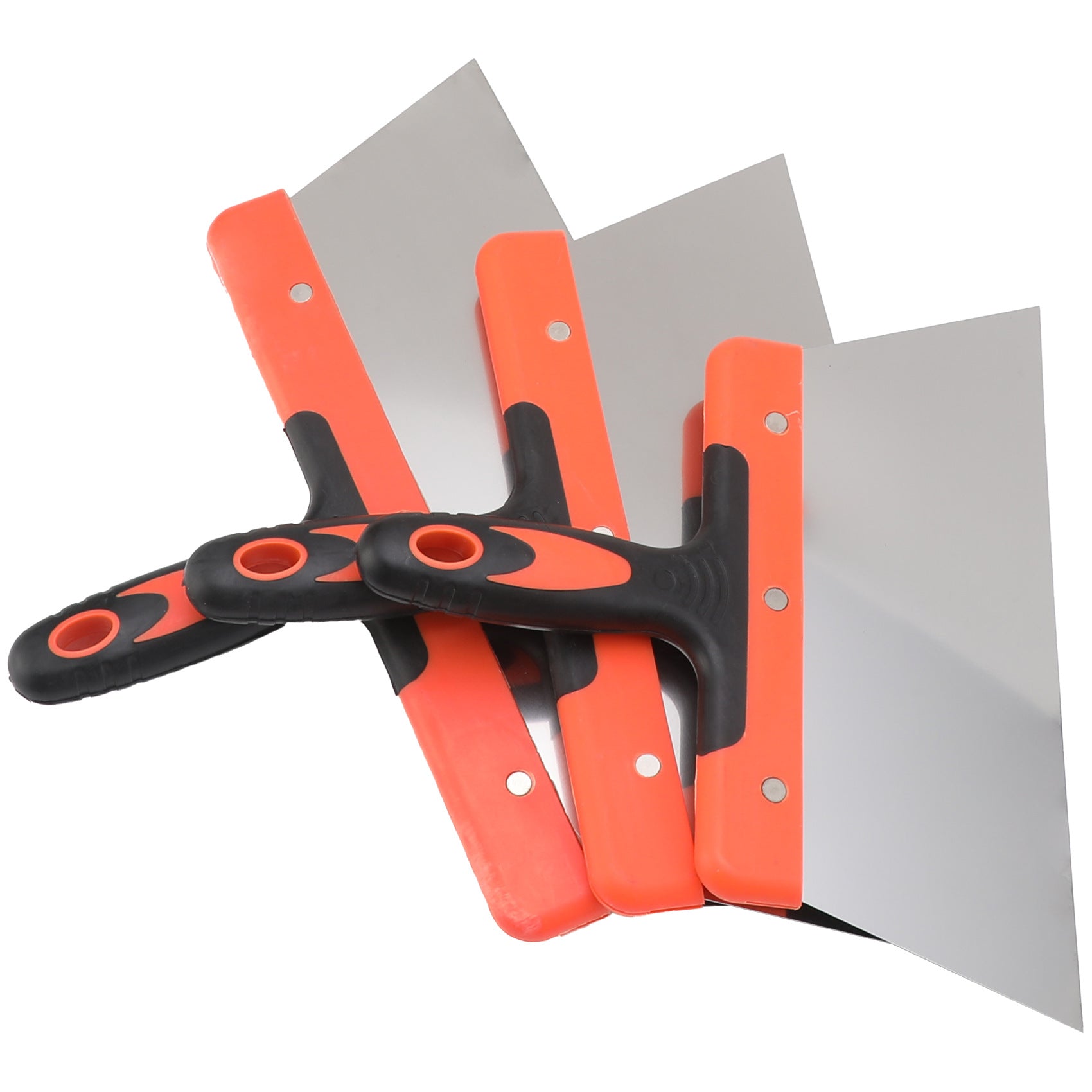 Stainless Steel Putty Knife Two-Tone Handle Spatula Wood Handle Putty Knife Mirror Spatula Plastic Handle Putty Knife Sand Table Set