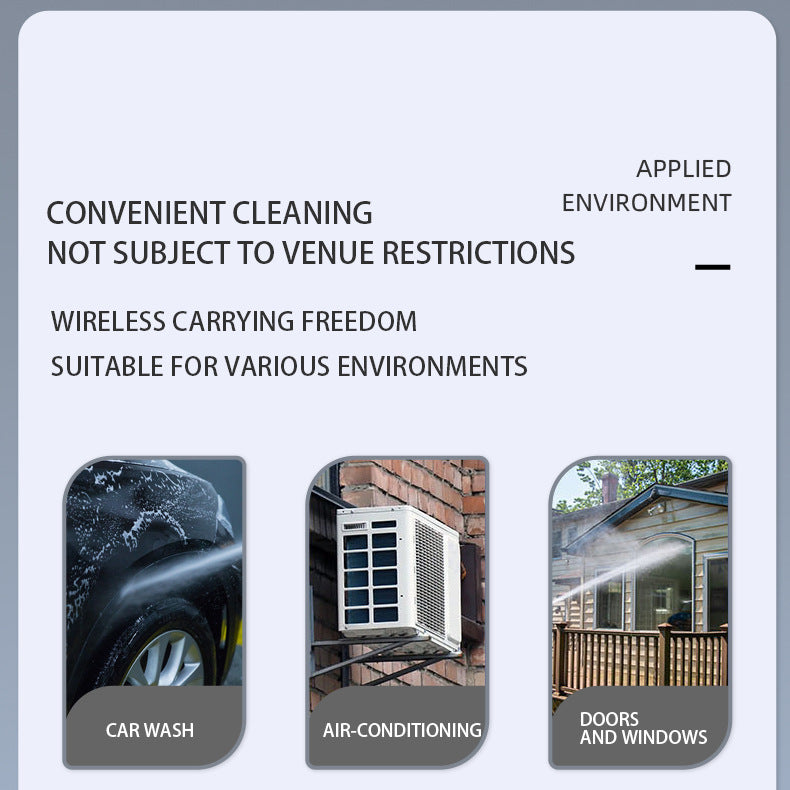 High Pressure Car Wash Water Gun Rechargeable Portable Lithium Battery Water Gun High Power Electric Display Water Gun Cleaning Machine for Watering Flowers and Vegetables