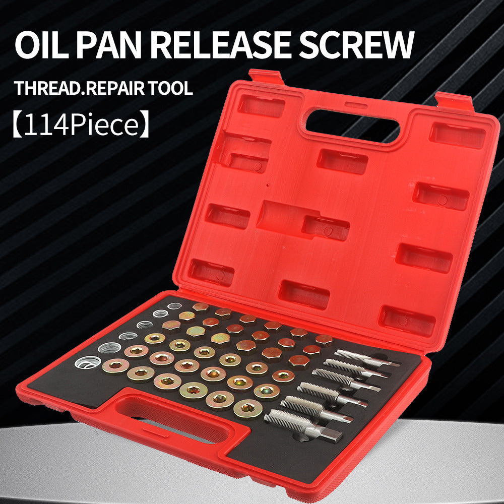 Car Oil Pan Drain Plug Thread Repair Tool Seal Anti-Slip Thread Pad Engine Oil Pan Screw