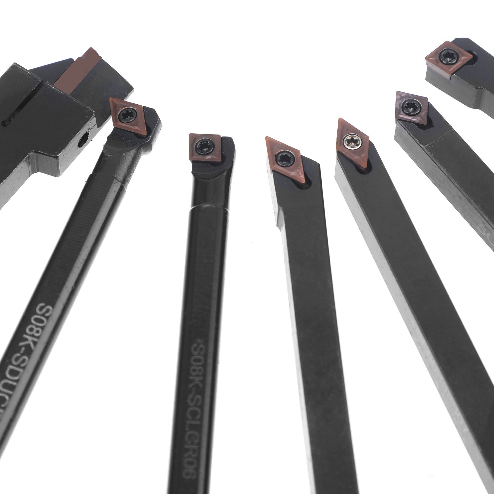 Hot Sale7Set Tungsten Steel Blade +8MM Hard Alloy Steel Shank Diameter CNC Tool Holder Wrench