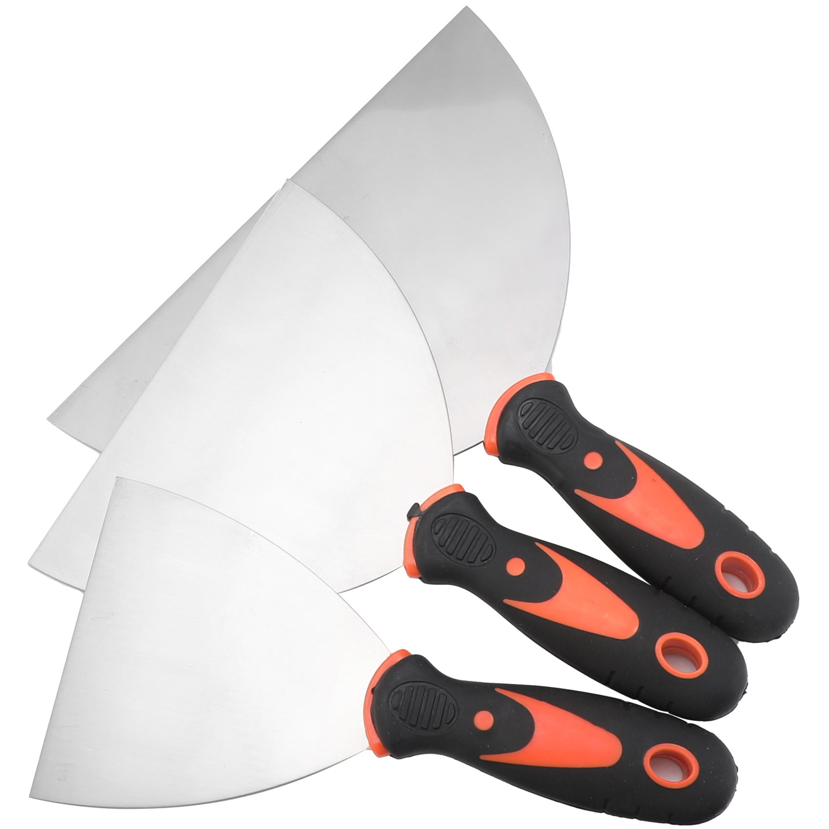 Stainless Steel Putty Knife Two-Tone Handle Spatula Wood Handle Putty Knife Mirror Spatula Plastic Handle Putty Knife Sand Table Set