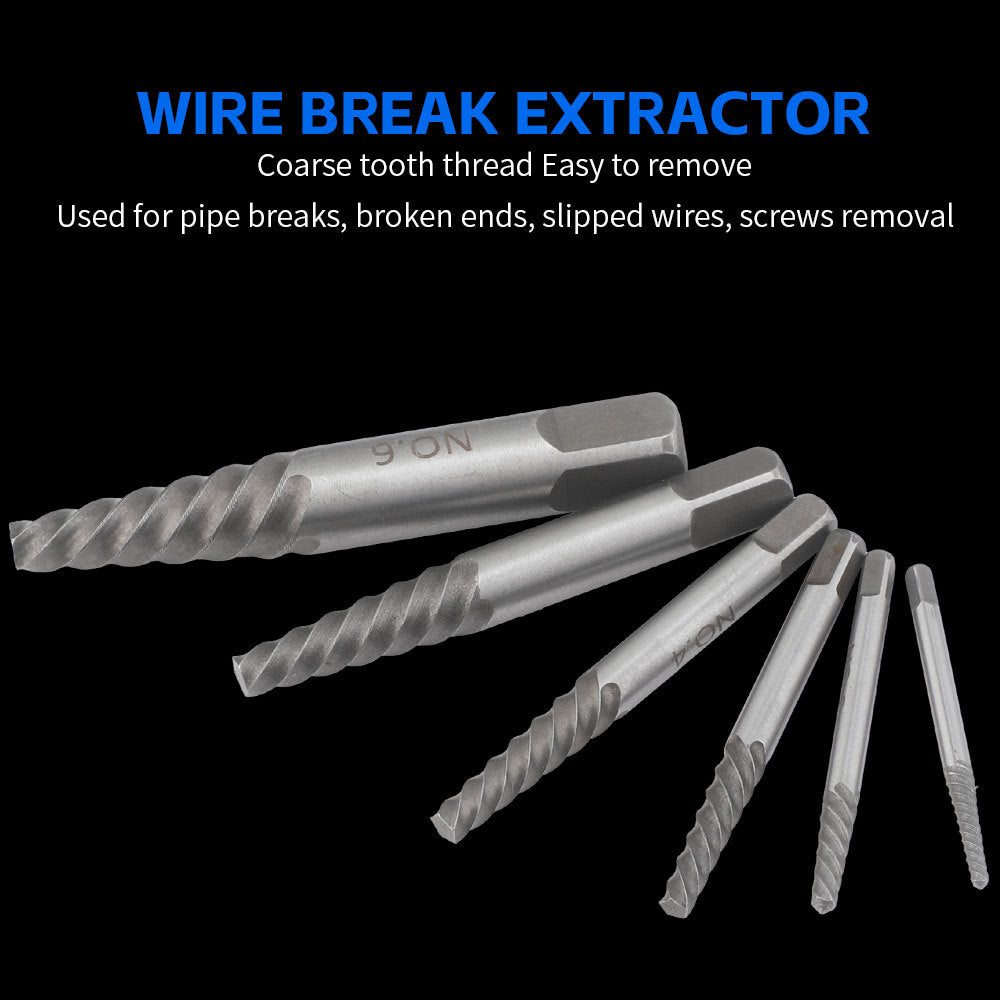 48pc Nut Extractor Screw Extractor Left-Handed Twist Drill Disassembly Tool Sliding Nut Remover Set