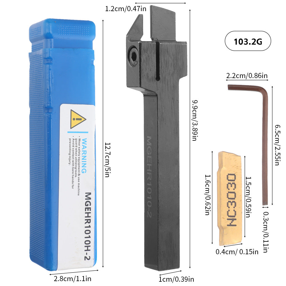 Popular7Set10mm Turning Tool Set 7Knife Handle+7Multi-functional Carbide Blades